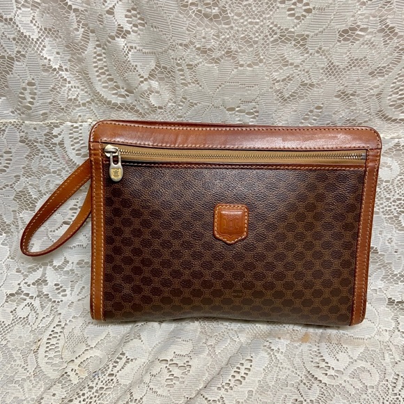 Celine, Brown Mono 2-way Clutch ,Crossbody Handbag - Picture 7 of 11